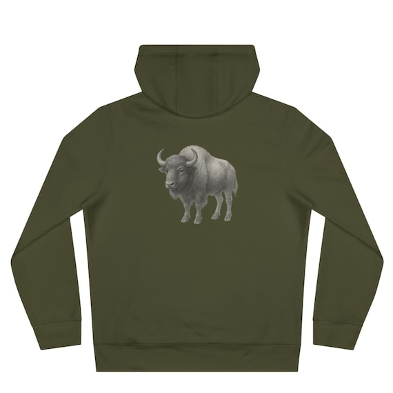 Sweatshirt Bison | Unisex | Hoodie | Langarm | Wildnis und Natur | Geschenk | PineAndThread | sporlich | bequem | Tiere