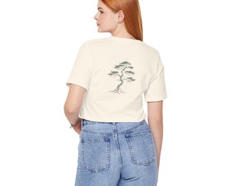 Camiseta de naturaleza | Árbol | Unisex | Manga corta | Montañas | Naturaleza salvaje | Mezcla de algodón | Regalo | Camiseta deportiva