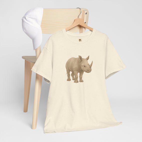 T-Shirt Nashorn | Unisex | Kurzarm | Shirt | Wildnis und Natur | Geschenk | PineAndThread | Sportshirt