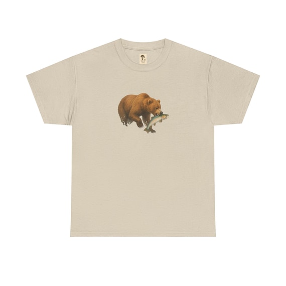 T-Shirt Bär | Unisex Kurzarm Shirt | Wildnis und Natur | Geschenk | PineAndThread | Sportshirt