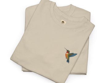 Hummingbird T-Shirt | Animal Shirt | Short Sleeve | Nature | Animal Print | Gift Idea | Wilderness | Leisure | Cotton Blend | Cotton Mix