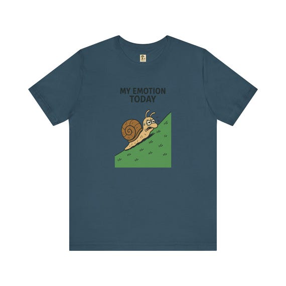 Emotionen - Schnecken Shirt, lustiges T-Shirt, Unisex-Grafik-T-Shirt, Geschenk für Freunde, entspannte Kleidung, Meme-Kleidung, Humor