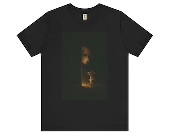 Camiseta de ratón y perro | Camiseta de animales | Manga corta | Natural | Estampado animal | Idea de regalo | Moody | Mezcla de algodón | Mezcla de algodón