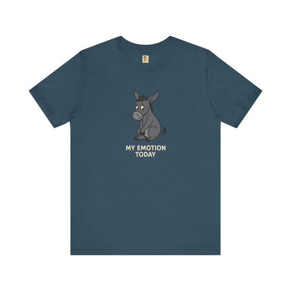 Emotionen - Esel Shirt, Unisex, lustiges T-Shirt, Mood-Shirt, Geschenk für Tierliebhaber, süße Freizeitkleidung