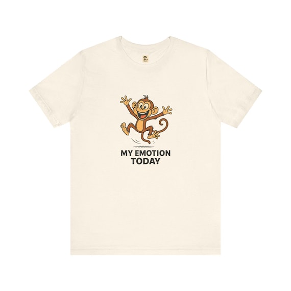 Emotionen - Affen Shirt, Verspieltes T-Shirt, Lustige Grafik,für Kinder, Unisex, Geschenk zum Geburtstag, Gefühle feiern, Freizeitkleidung