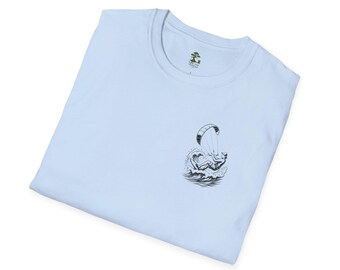 Camiseta deportiva | Estilo lápiz | Kitesurf | Algodón/100 % algodón | Manga corta | Ropa informal | Camiseta deportiva | Idea de regalo