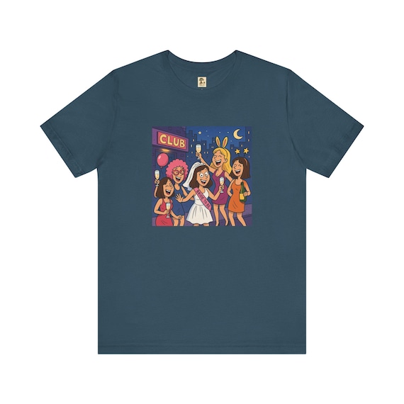 Bachelorette - JGA T-Shirt, lustiges Partyshirt für Braut und Team, ideal für Mädelsabend, Hochzeitsparty und als Geschenk zur Brautparty