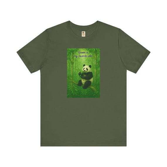 Colorful - Panda Love Kurzarm-T-Shirt | Lustiges Grafik-T-Shirt, Geschenk für Tierfreunde, Sommermode, Mode für Naturliebhaber