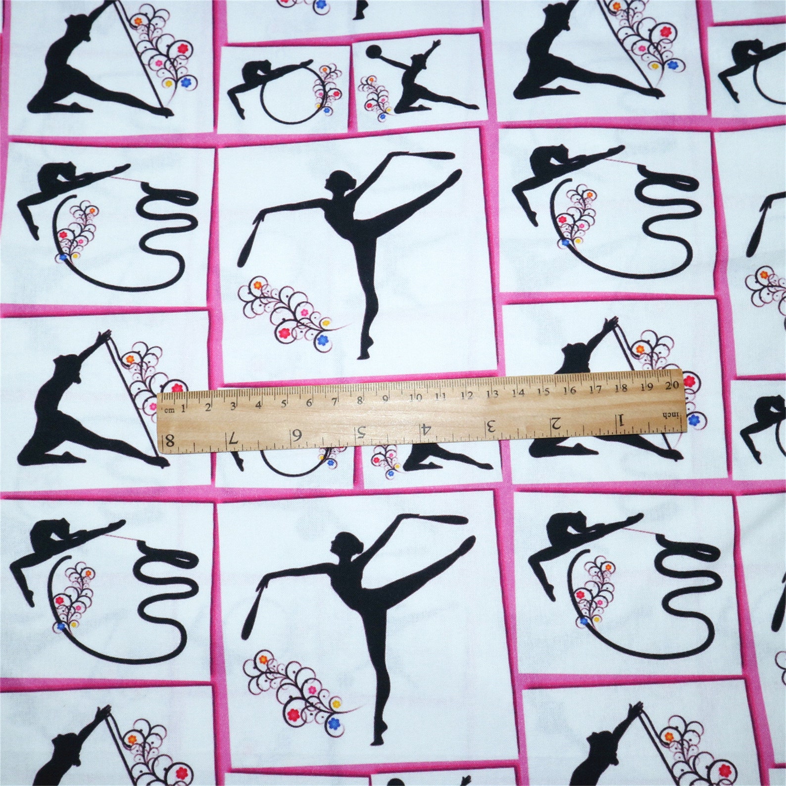 Gymnastics Printed Fabrichandmade Sewing Materialcheer Etsy