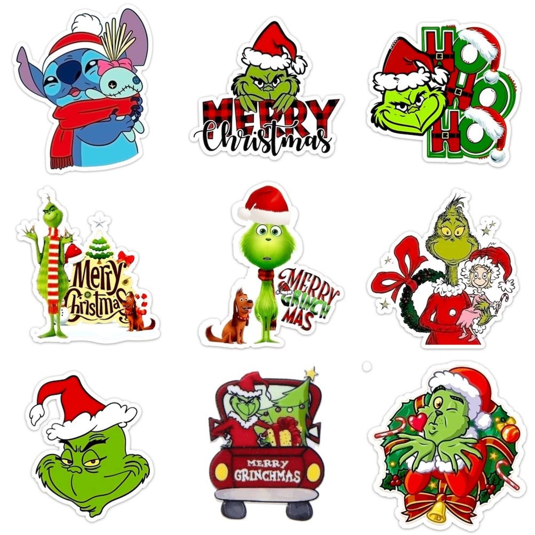 5pcs-lot-christmas-day-theme-cartoon-character-acrylic-planar-resin-diy