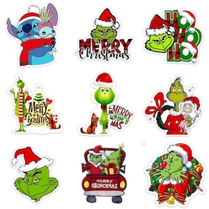 5pcs/lot Christmas Day Theme Cartoon Character Acrylic Planar Resin DIY Making Hair Bows Earrings Bag Decor Accessories,5Yc31213