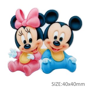 Cartoon Character Mouse Leopard Christmas Acrylic Flatback Planar Resins DIY For Bows Bag Material Supplies Cabochon ,5Yc34298 image 8