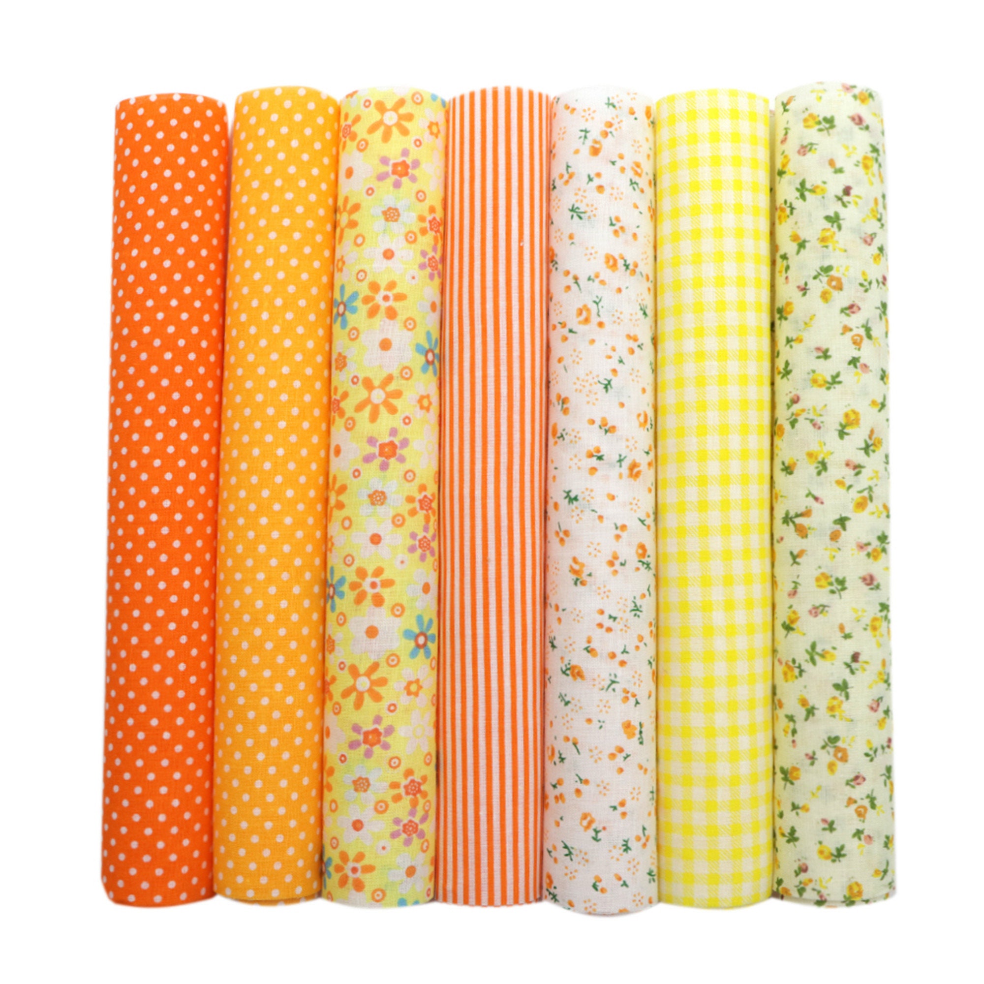 Cotton Fabric Scraps Pack 7pcs/set100 Cotton Fabricdiy Etsy