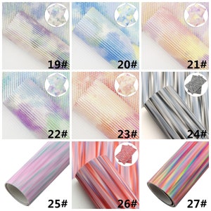 Cloudy Tie Dye Faux Leather Sheets,Synthetic Vinyl Sheets,DIY Bows Craft,Litchi Grain Pearl Vegan Leather Fabric image 4