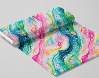 1pc 57x19.68in Tie Dye Pattern Fabric,100% Cotton Fabric,Sewing Quilting Material,Soft Cotton Fabric By 1/2 Yard