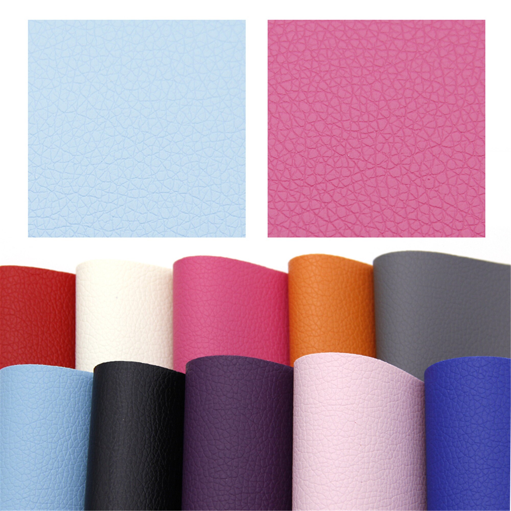 Faux Leather Sheet 10pcs/set or pieceSolid Color Vegan Etsy.de