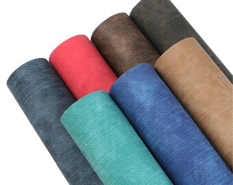 Smooth Imitation Faux Leather Sheets 7pcs/set,Synthetic Leatherette Fabric,Vinyl Sheet For Bows,Diy Bow Sheet,Leather Earring