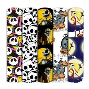 Halloween Theme Skull Pumpkin Bones Print Liverpool Bullet Textured Printed Fabric By Half Yard DIY For Kids Clothing Home Decor