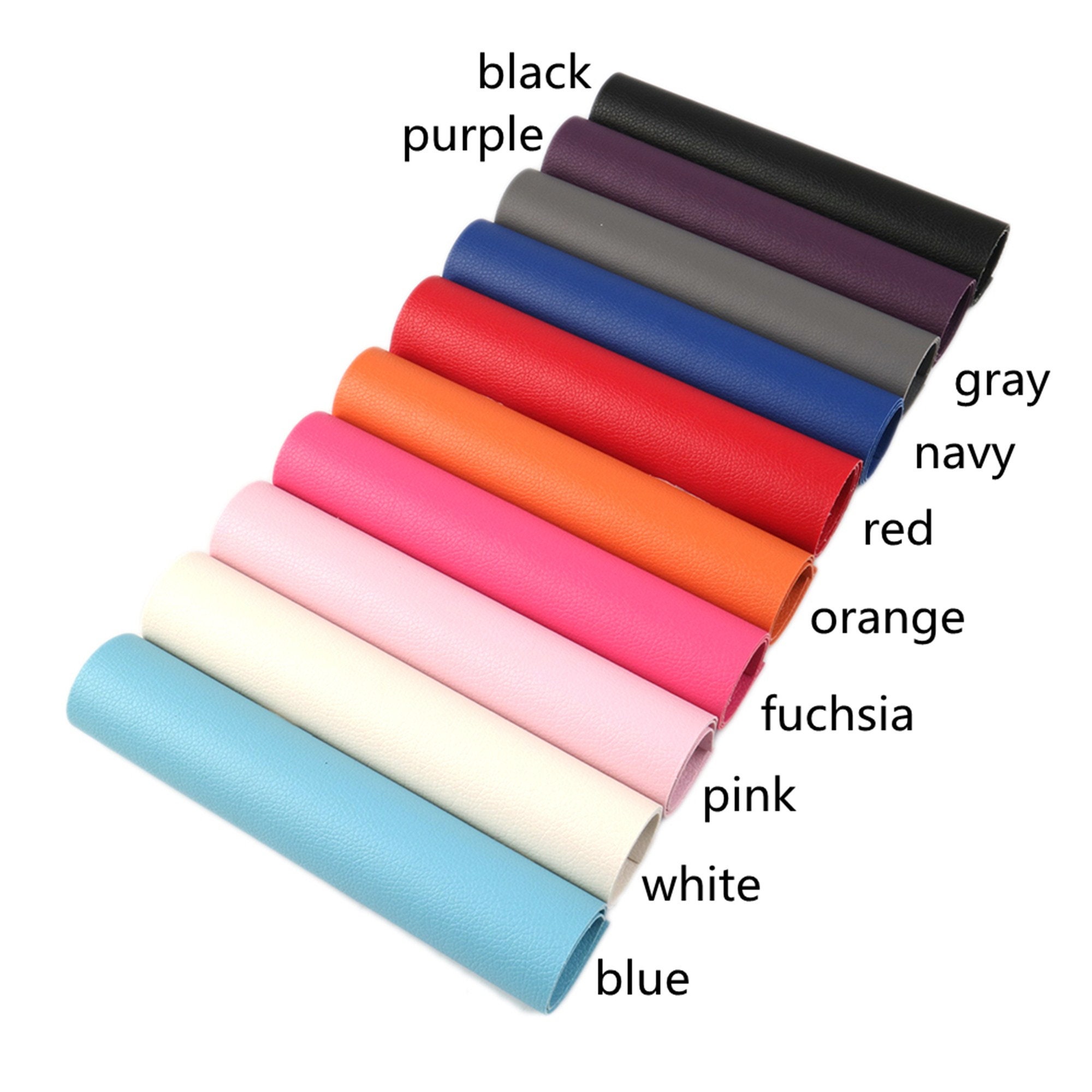 Vegan Faux Leather Sheetssolid Color Faux Leather | Etsy