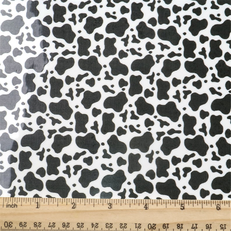 Cow Spots Patterned Heat Transfer Vinyl Sheets 11.8x11.8inch,Iron On Heat Transfer Vinyl Sheet,HTV Adhesive Sheets for DIY T-Shirt,Clothing image 2