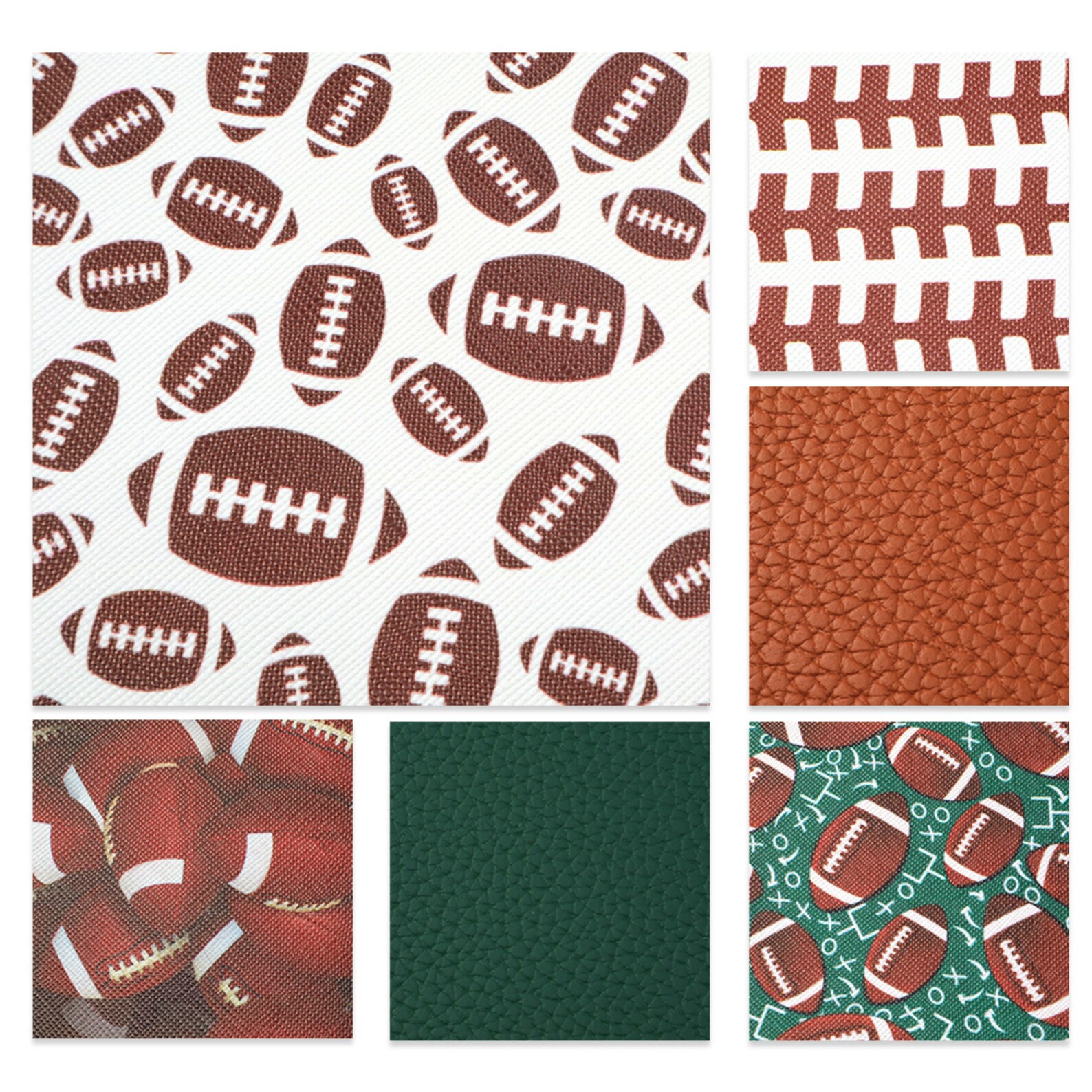 Sports Football Faux Leather Sheet Sets 6 pcs/setVegan Etsy