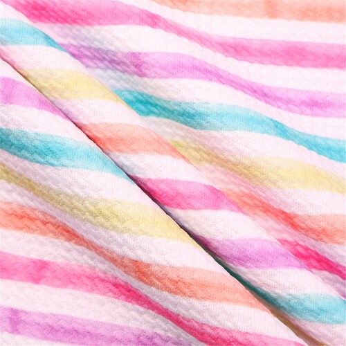 Pastel Striped Liverpool Bullet Textured Printing Fabric by Etsy