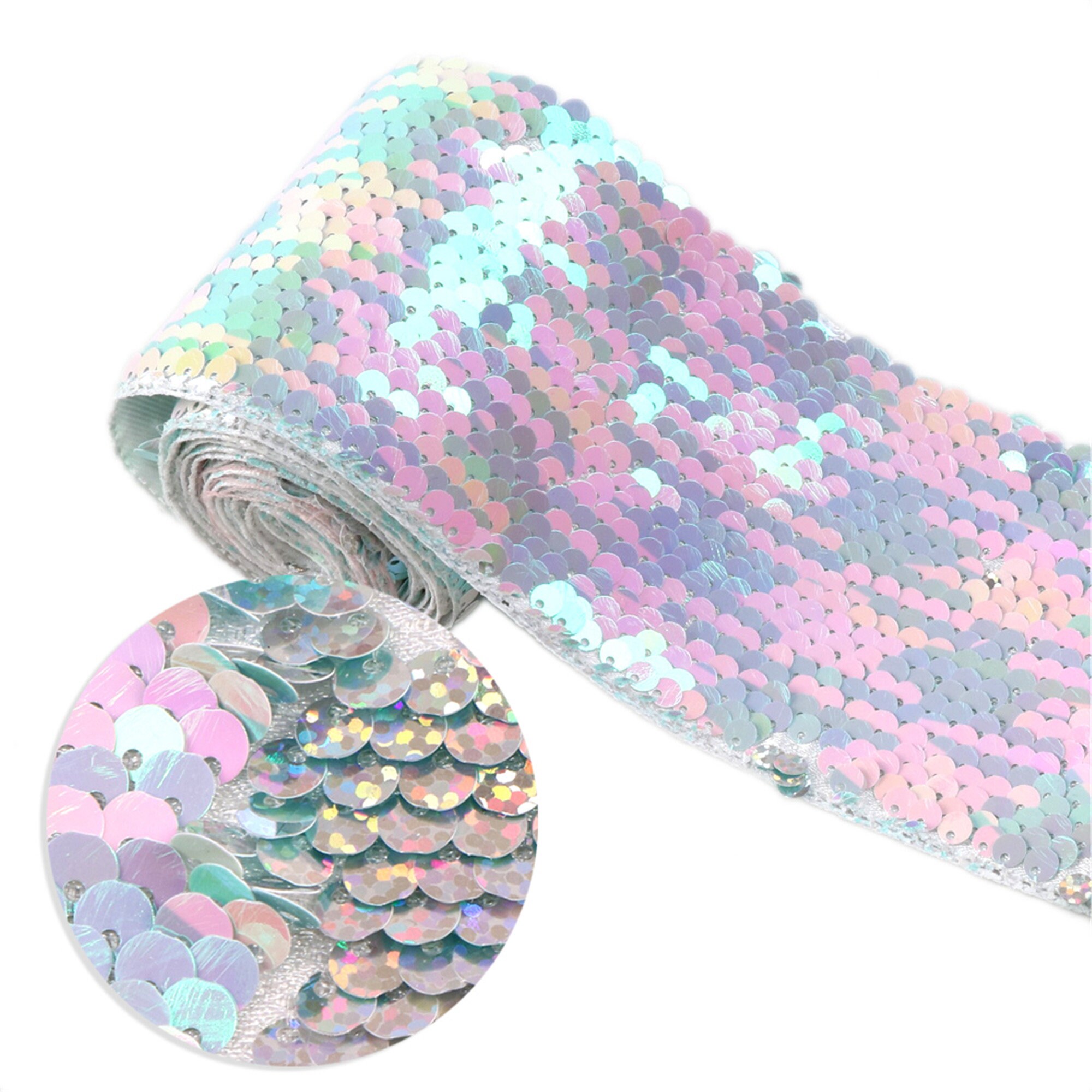 Bling Bling Reversible Sequin Ribbon 2yards75mm wide Ribbon Etsy