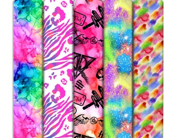 Rainbow Gradient Color Tie Dye Print Double Brushed Polyester Fabric By Half Yard,Soft Stretch Fabric,Baby HeadWrap Diy Fabric