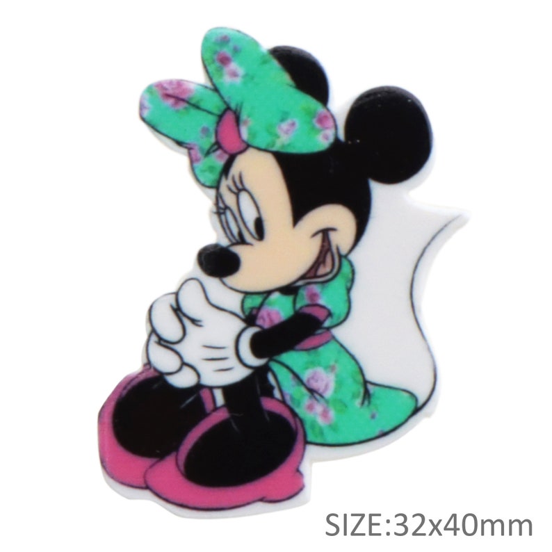 Cartoon Character Mouse Leopard Christmas Acrylic Flatback Planar Resins DIY For Bows Bag Material Supplies Cabochon ,5Yc34298 image 10