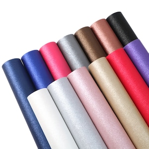 Solid Color Pearlescent Series Faux Leather Sheets Making For Earring Hair Bows Handbag Gift Party Home Decoration Vinyl Material Accessory