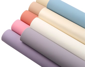 Solid Frosted Faux Leather Bundle 9pcs/set,Vegan Leather Sheets Fabric,Leatherette sheets,Hairbows Leather