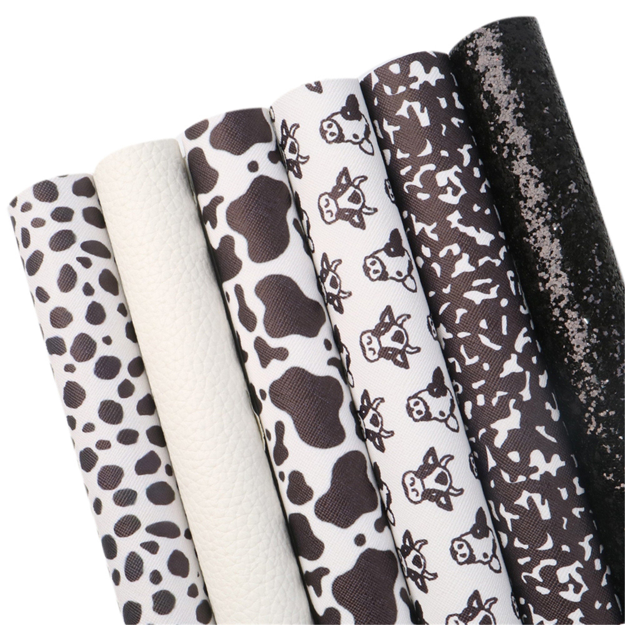 Four Piece Headband Bundle Preppy Plaid + Animal Print + Faux Leather + Shimmer Brown Black cheetah faux fur animal print headband hair band  main image 4