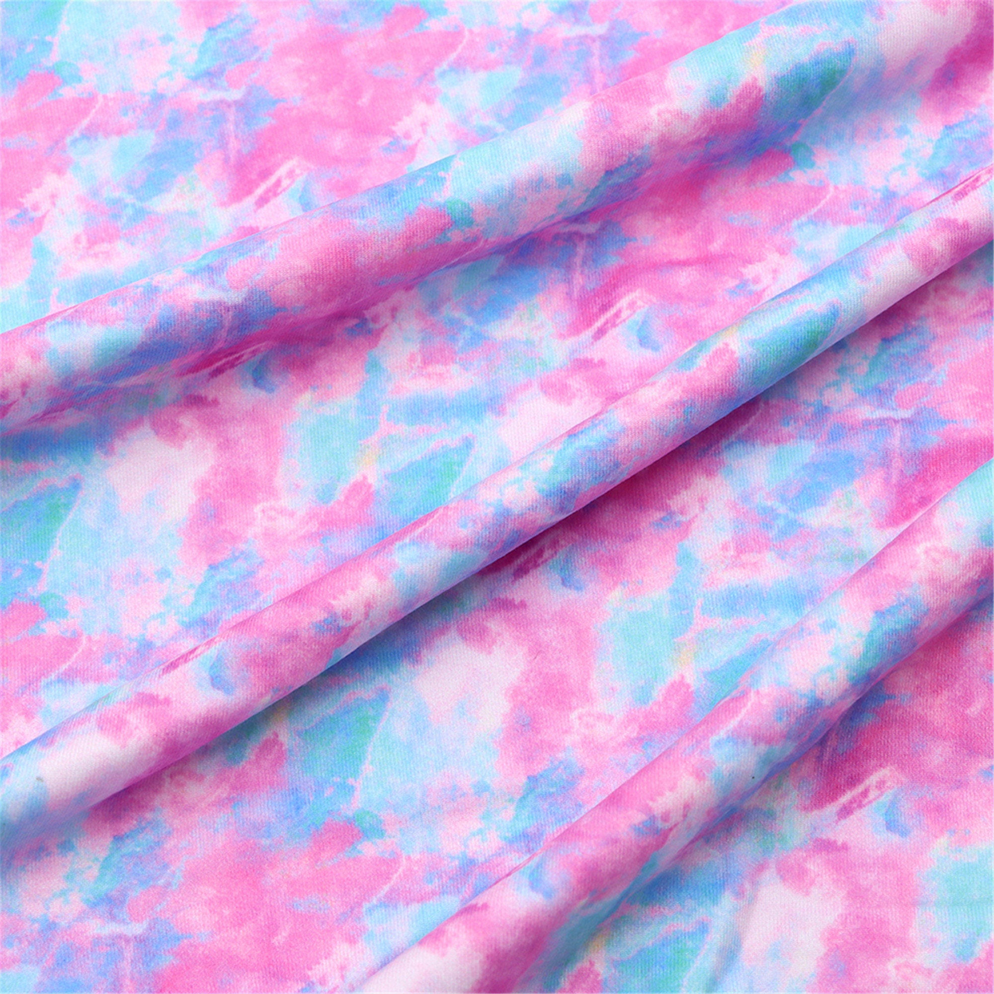 Double Brushed Polyester Fabric Tie Dye By Half YardSoft Etsy