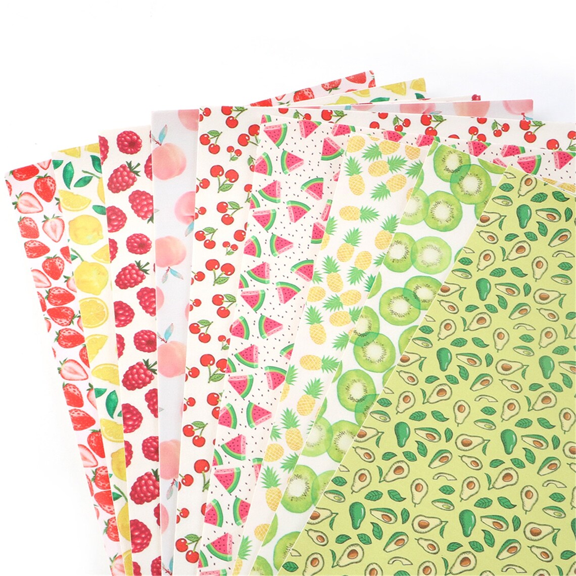 Fruit Leather Bundle 9pcs/setPrinted Faux Leather Etsy