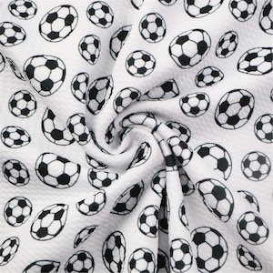 Soccer Liverpool Bullet Textured Printing Fabric By HALF YARD,Print Stretch Knit Fabric,19x57 inch