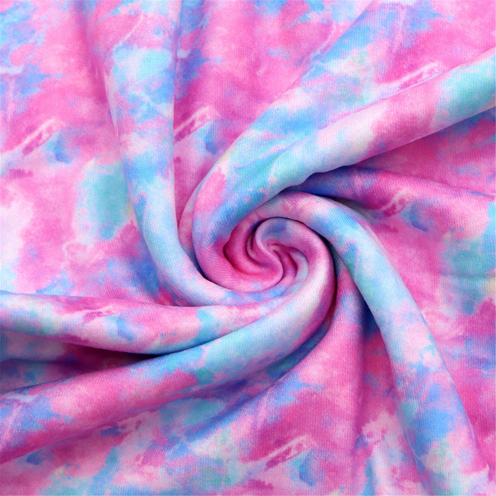 Double Brushed Polyester Fabric Tie Dye By Half YardSoft Etsy