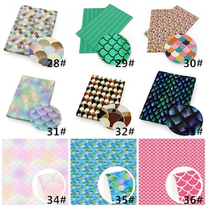 Mermaids Print Double Brushed Polyester Fabric By Half Yard,Soft Print Knit Stratch Fabric,Baby HeadWrap Headbow DIY Fabric image 6