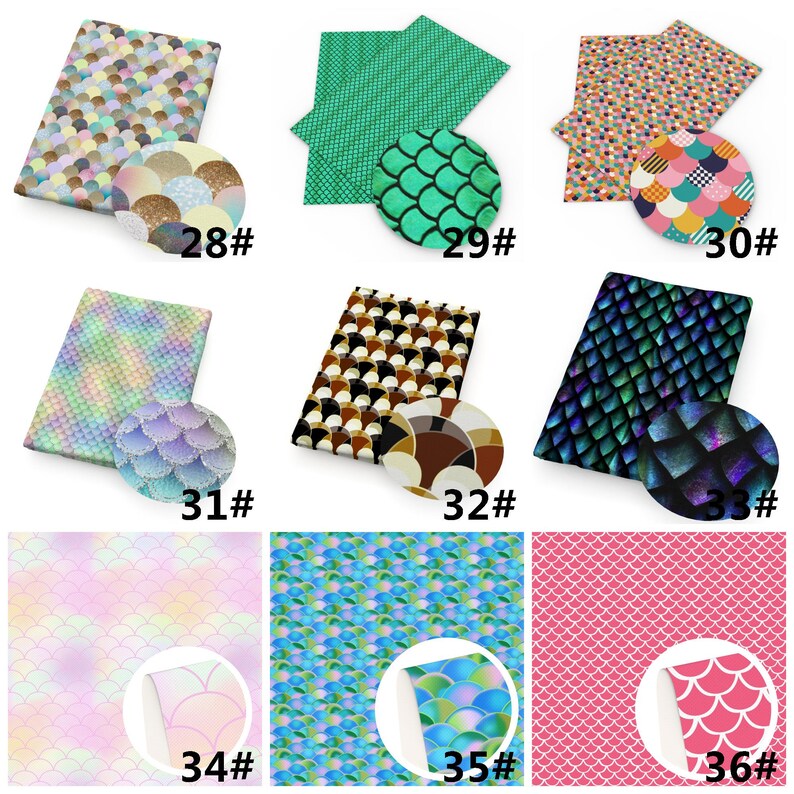 Mermaids Print Double Brushed Polyester Fabric By Half Yard,Soft Print Knit Stratch Fabric,Baby HeadWrap Headbow DIY Fabric image 6