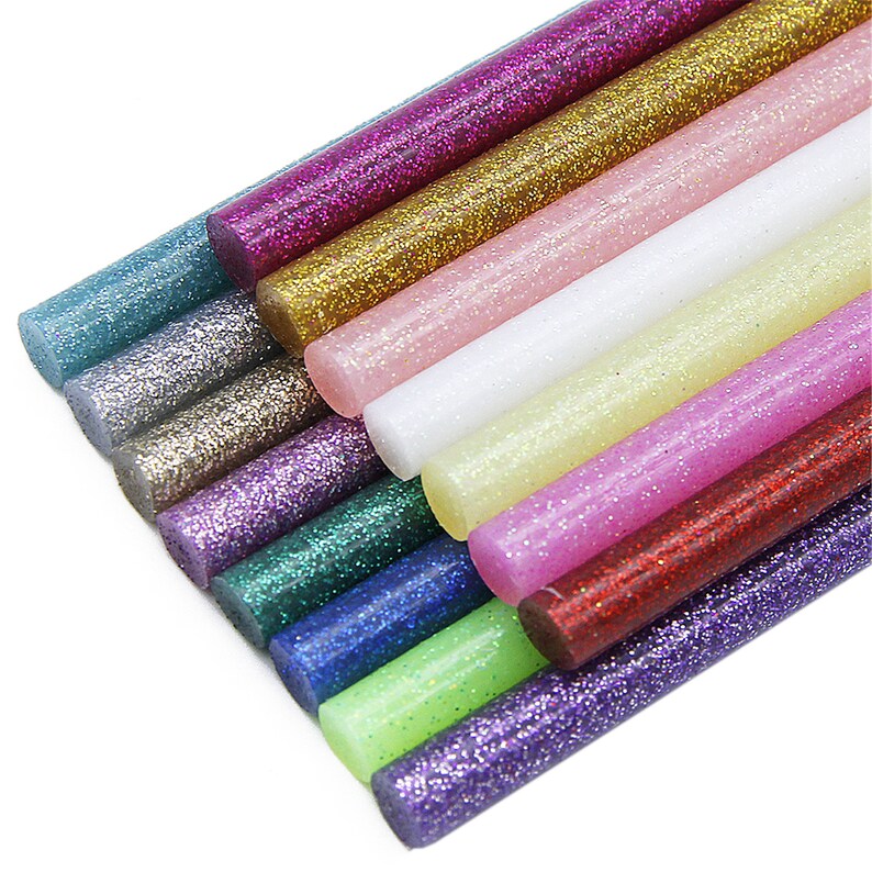 5pcs 7mm Hot Melt Glitter Glue Stick For Electric Glue Gun Etsy