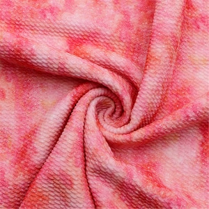 Red Print Liverpool Bullet Textured Stretch Knit Fabric By HALF YARD,19x57 inch