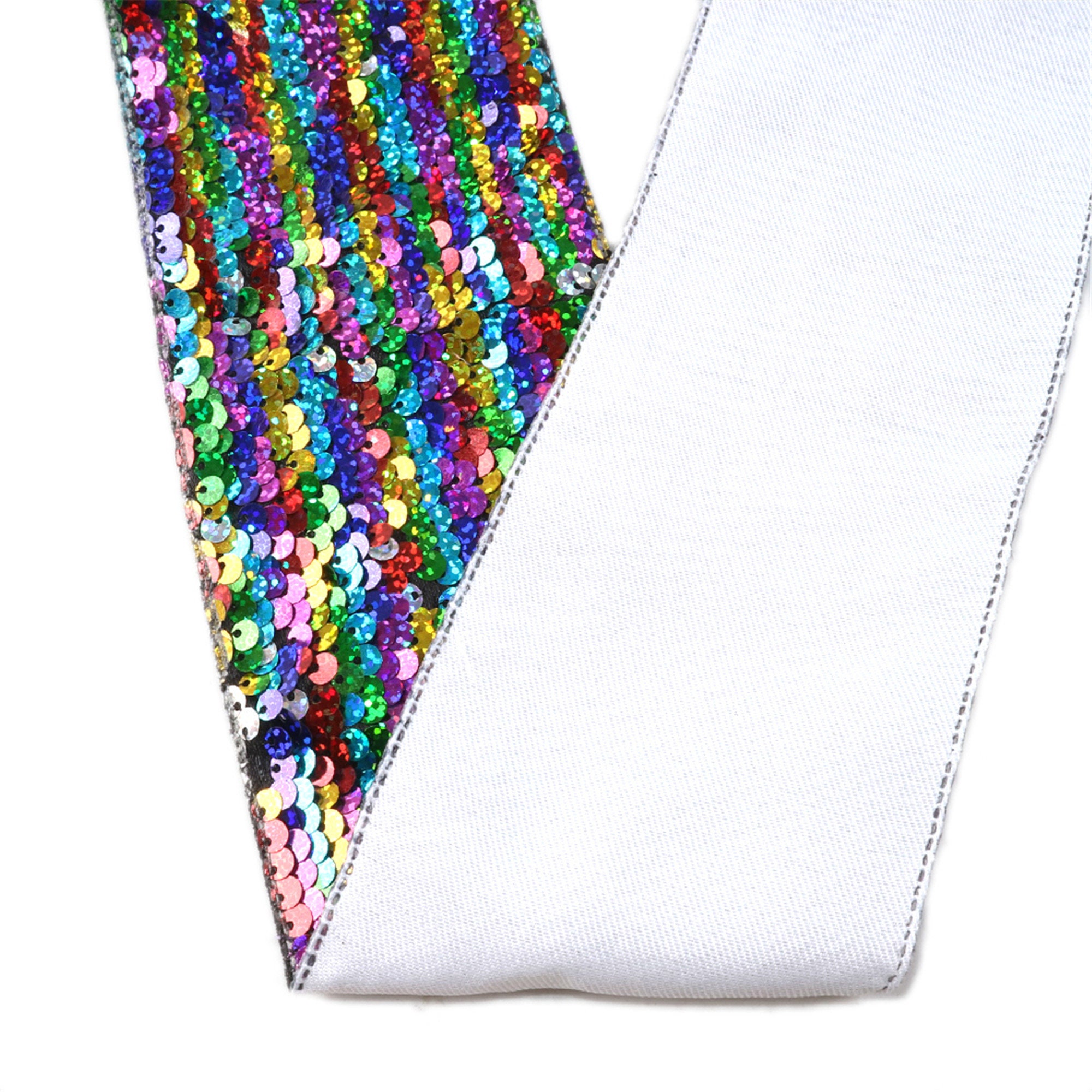 Bling Bling Reversible Sequin Ribbon 2yards75mm wide Ribbon Etsy