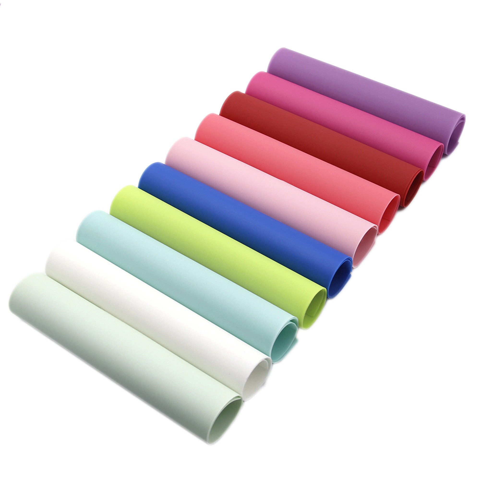 10pcs/set Jelly PVC SheetSilicone Matte Pvc SheetPlain Color Etsy