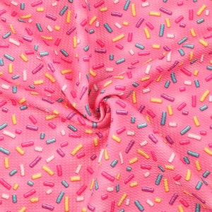 Candy Sprinkles Liverpool Bullet Fabric By HALF YARD,Textured Printing Baby HeadWrap Headbow Diy Knit Fabric