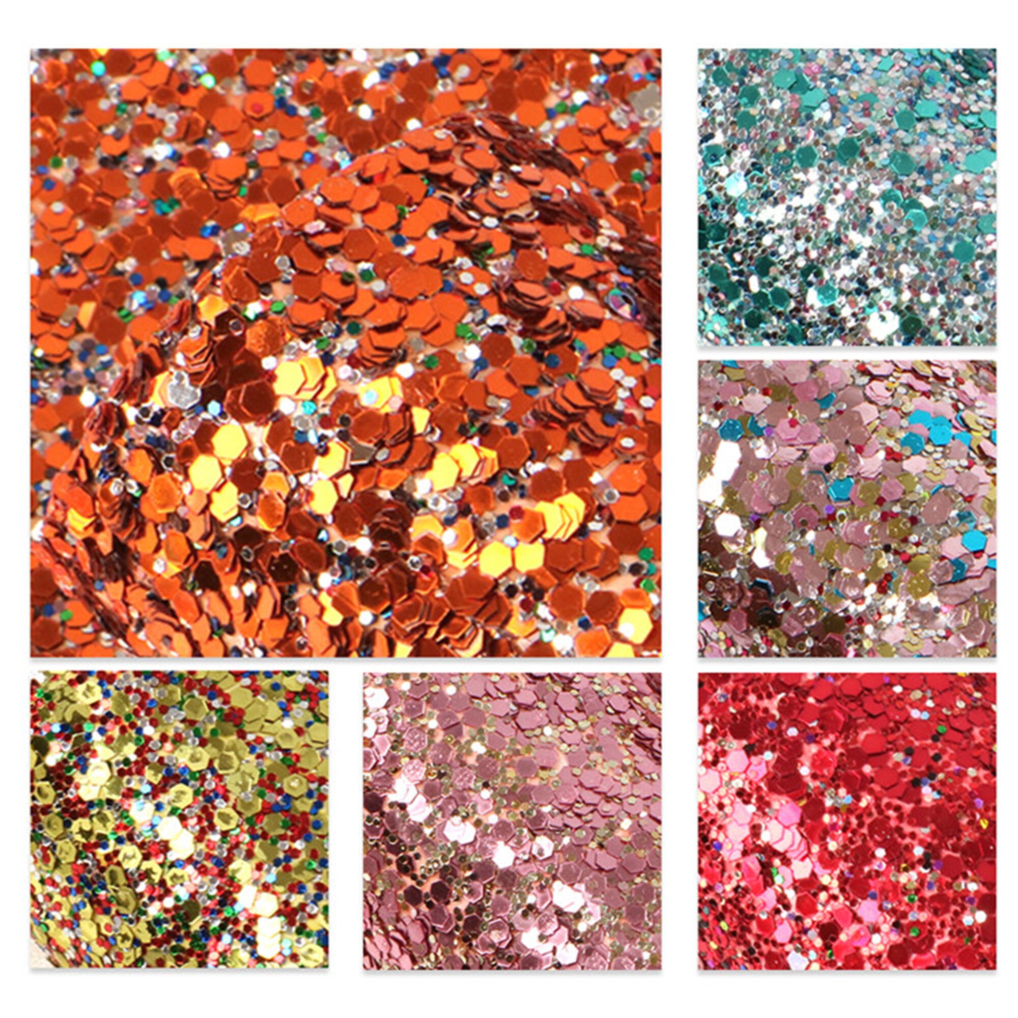 Big Sequin Chunky Glitter Sheets 6 Pcs/set glitter Fabric Etsy