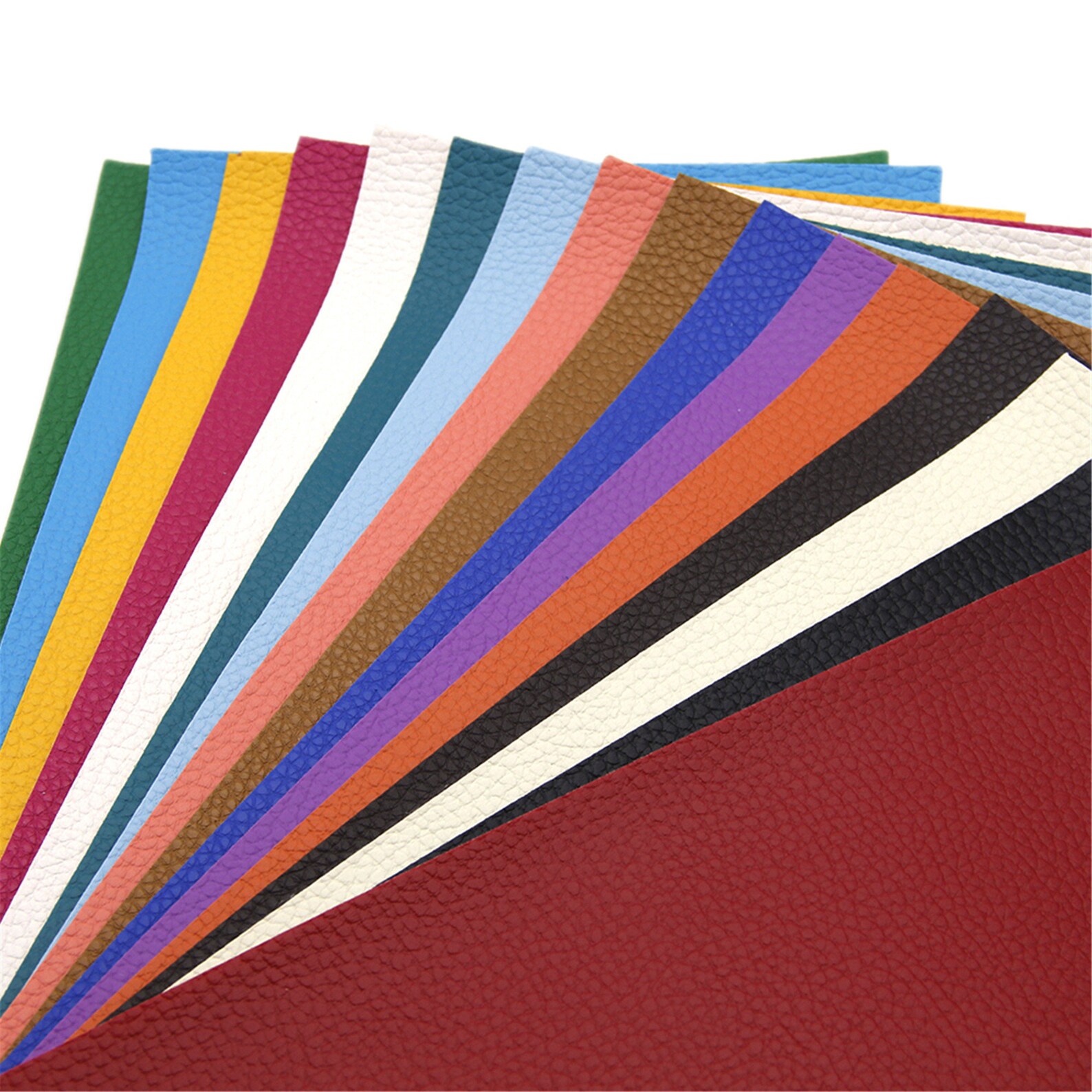 16pcs/set Faux Leather SheetPlain Color Synthetic Leather Etsy