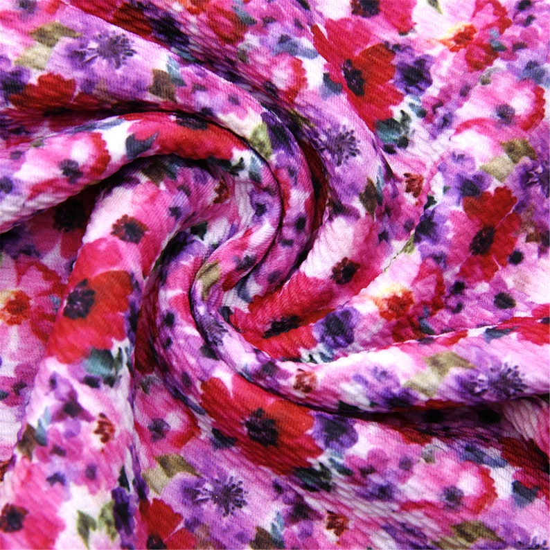 Liverpool Bullet Fabric Spring Floraltextured Printing Baby Etsy