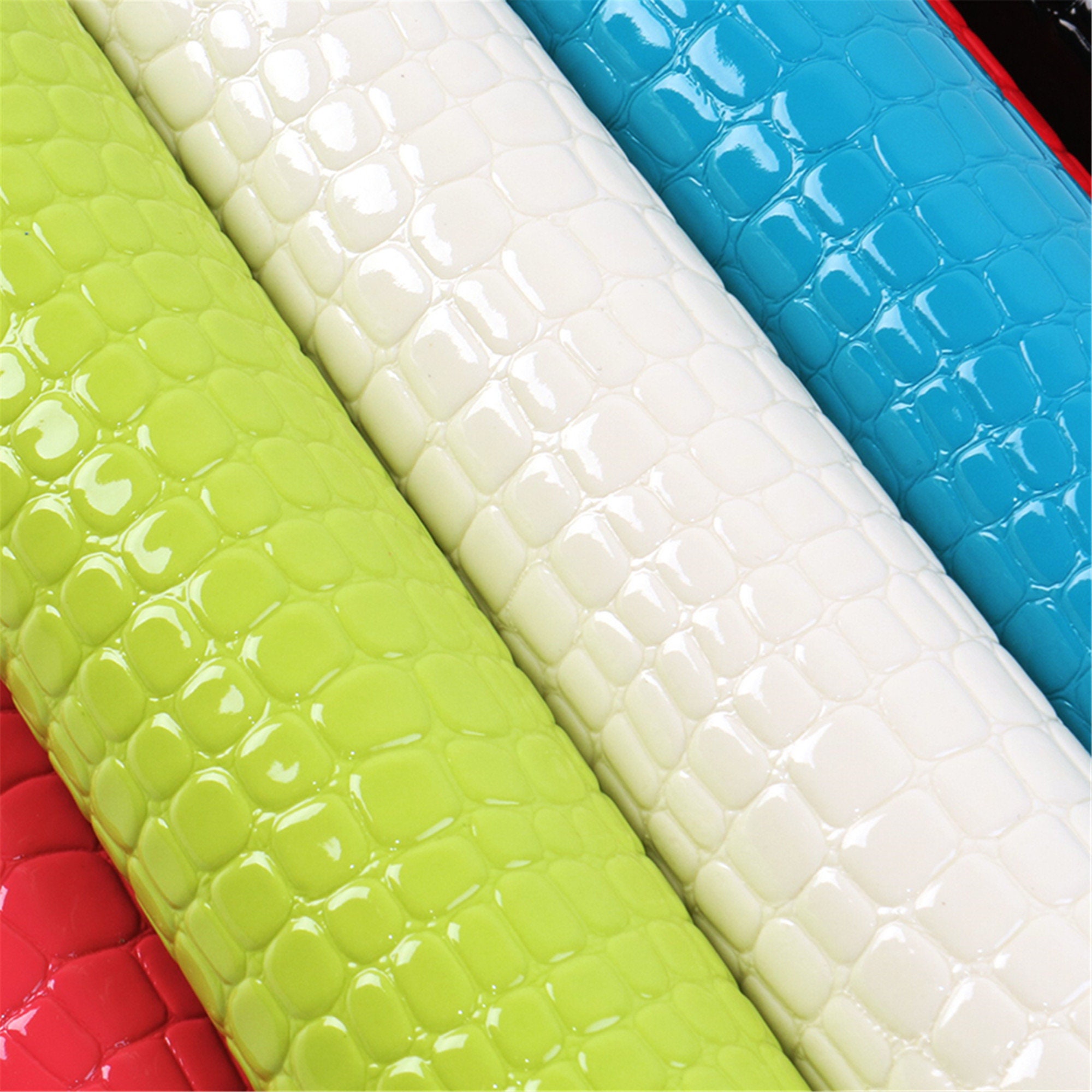 Embossed Leather Sheets 8pcs/setVegan Mirror Leather Etsy