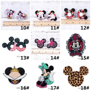 Cartoon Character Mouse Leopard Christmas Acrylic Flatback Planar Resins DIY For Bows Bag Material Supplies Cabochon ,5Yc34298 image 3