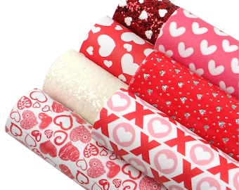 Glitter Faux Leather Fabric Sheets 7pcs/setchunky Glitter - Etsy
