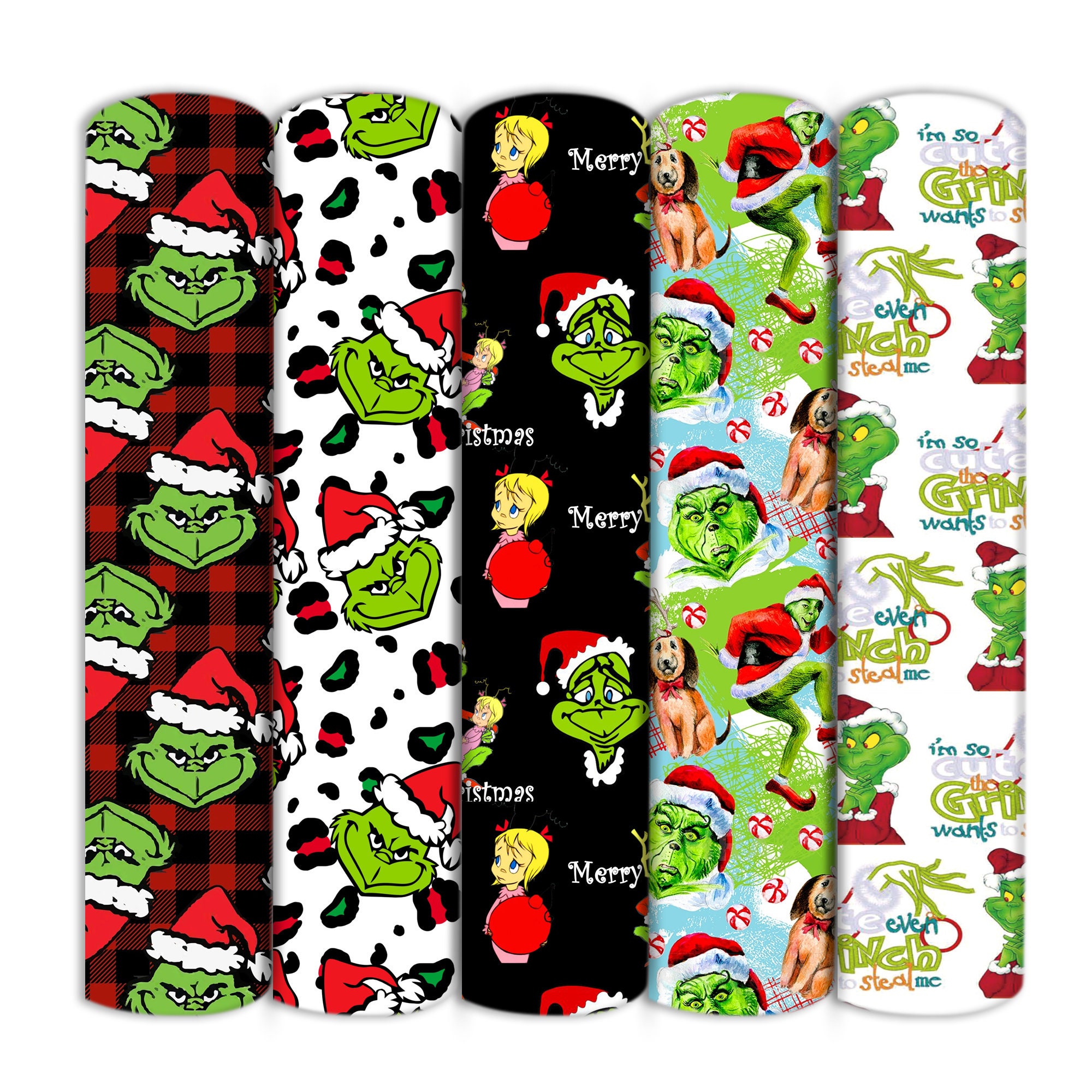 Christmas Cartoon Character Puppy Liverpool Bullet Textured Stretch Knit Fabric For Kid Clothing Dolls Quilting 1/2 Yard 23300